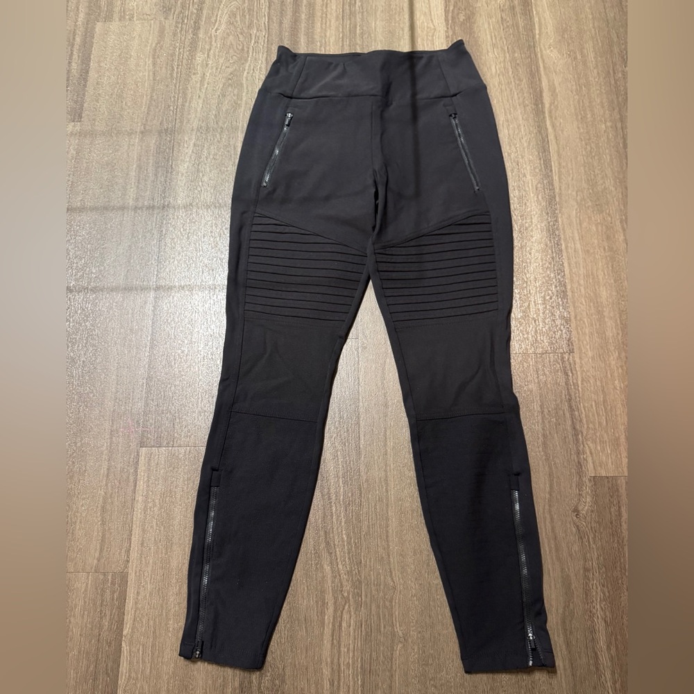 Athleta Black Hybrid Moto Tights